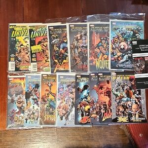 Marvel Comic Collection with Vibrant Covers
